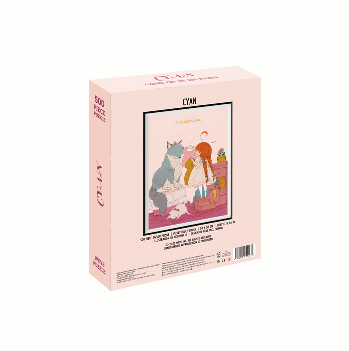 WEVE Puzzle: Cyan - 500 Piece Puzzle