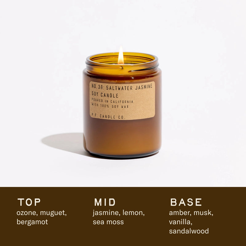 P.F. CANDLE CO. Saltwater Jasmine Standard Candle