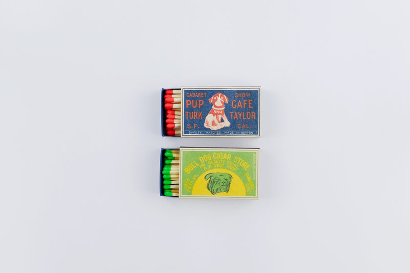 M.D.F. Retro Safety Matches Assorted Box - Family Pets