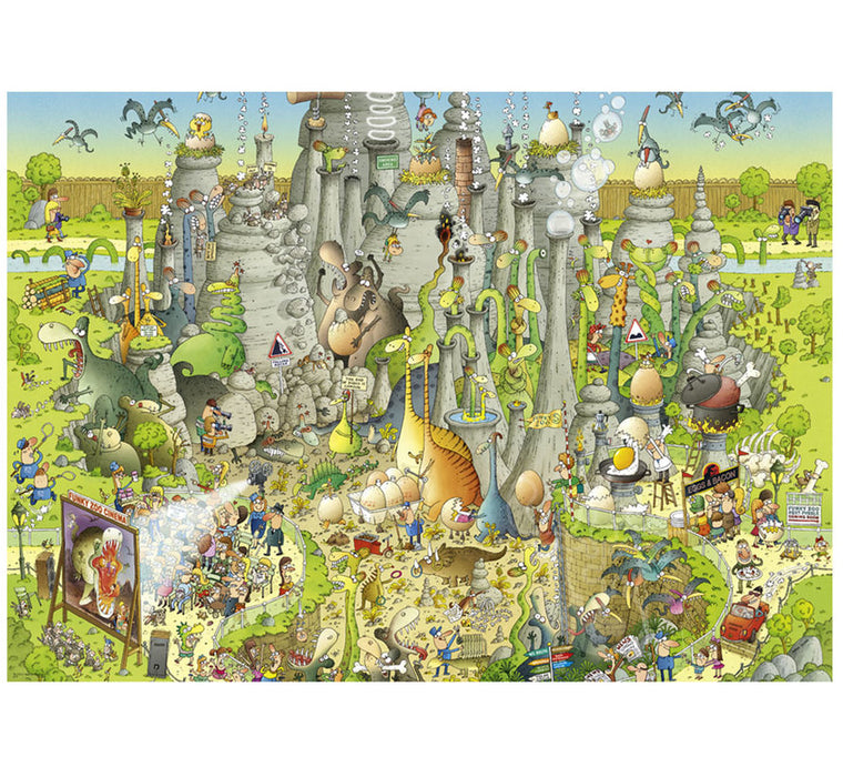 Heye Funky Zoo, Jurassic Habitat, 1000 Pieces