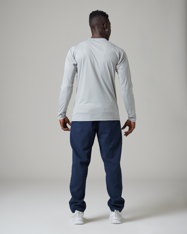 Snow Peak Polyester Power Dry Long Sleeve T-Shirt Grey