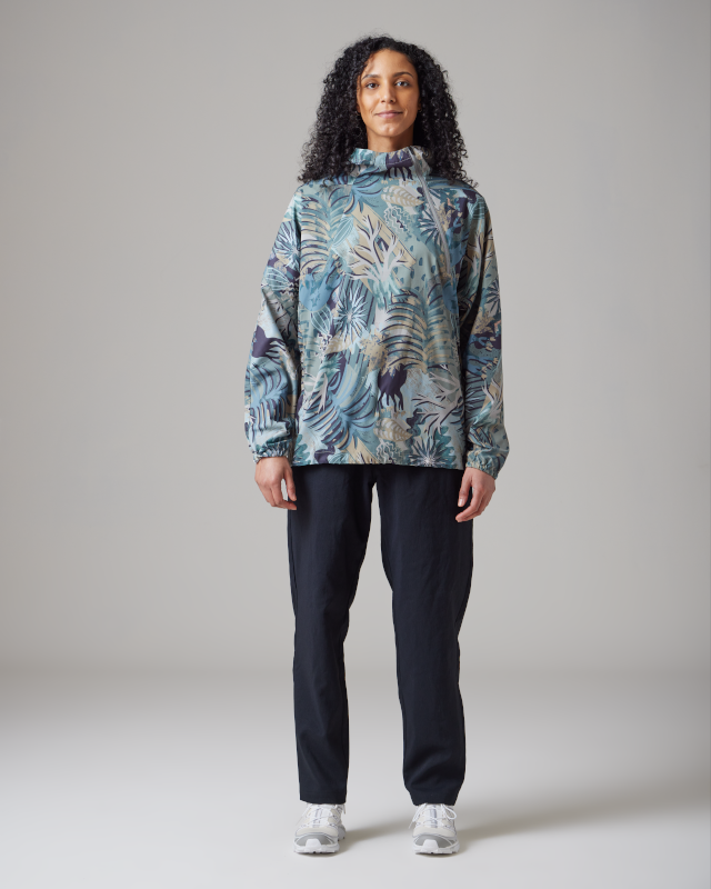 Snow Peak Printed Breathable Quick Dry Anorak - Khaki