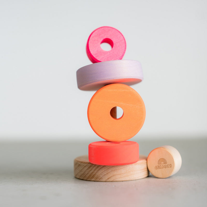 Grimm's Small Conical Tower Neon Pink