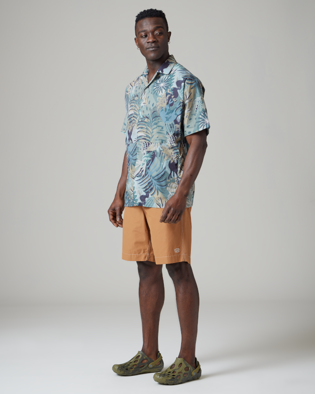 Snow Peak Printed Breathable Quick Dry Shirt - Navy