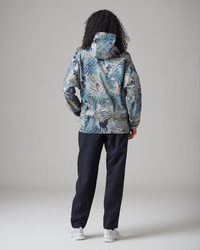 Snow Peak Printed Breathable Quick Dry Anorak - Khaki