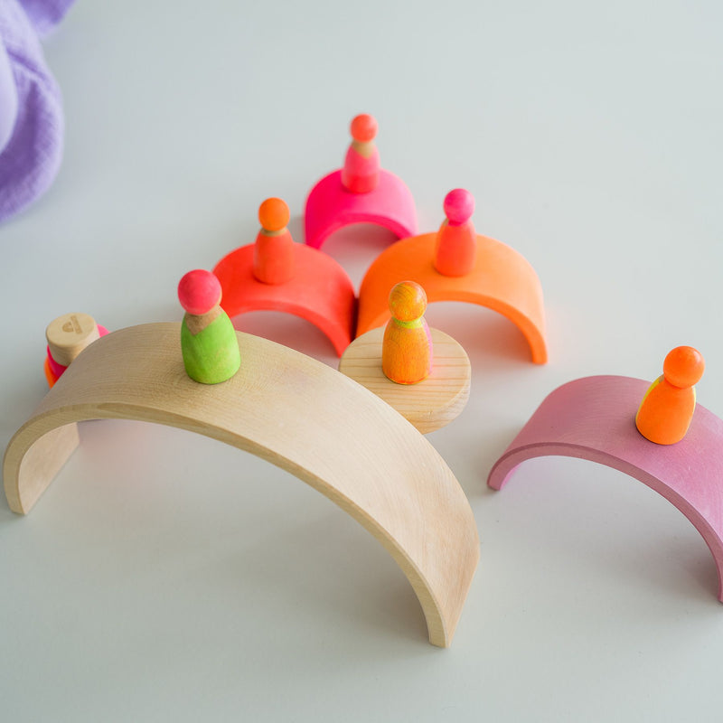 Grimm's Rainbow Neon Pink 10pcs