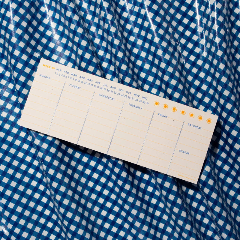 Bromstad Printing Co. Weekly Planner Notepad