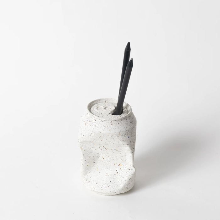 Soda Can Vase - White Terrazzo
