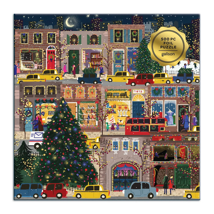 Galison: Winter Lights 500 Piece Foil Jigsaw Puzzle