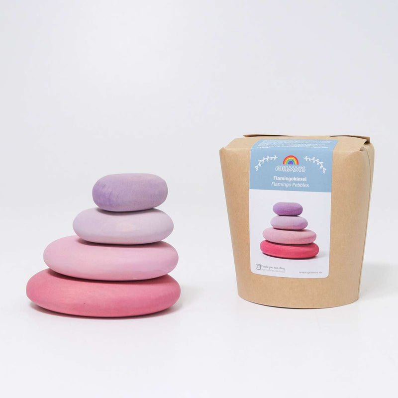 Grimm's Flamingo Pebbles 4pcs