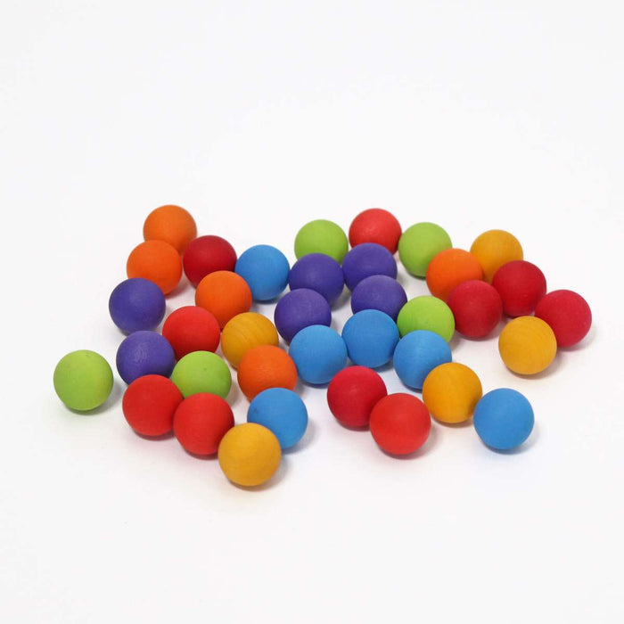 Grimm's Small Wooden Marbles 35pcs