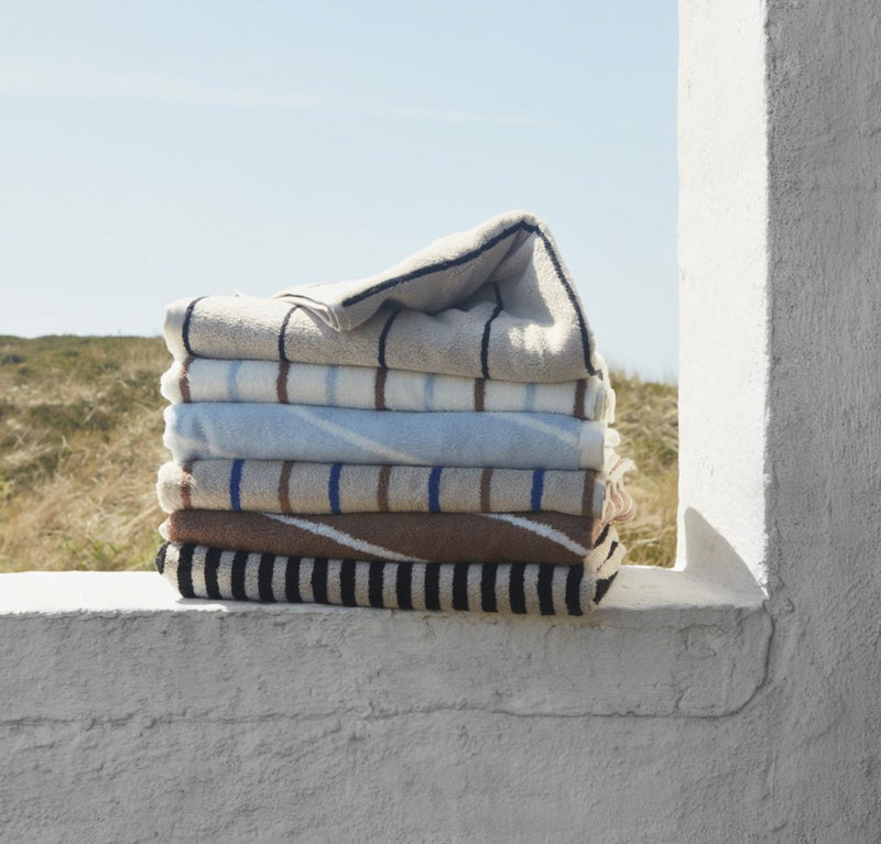 Raita Towel - Cloud / Caramel