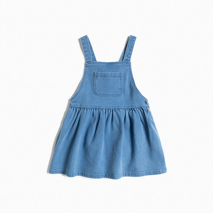 Girls Dresses Summer Denim Overall Dress With Pleated Dress For Ages 6  Months To 6 Years Toddler Baby For 12-24 Months - Walmart.com