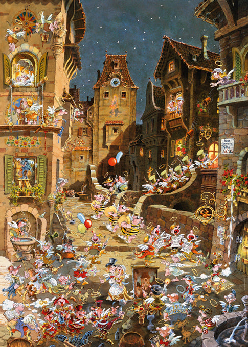 Heye Romantic Town, By Night, 1000 Pieces
