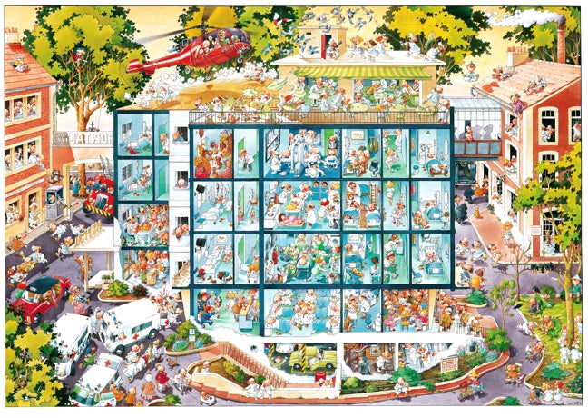 Cartoon im Dreieck, Emergency Room, 2000pcs