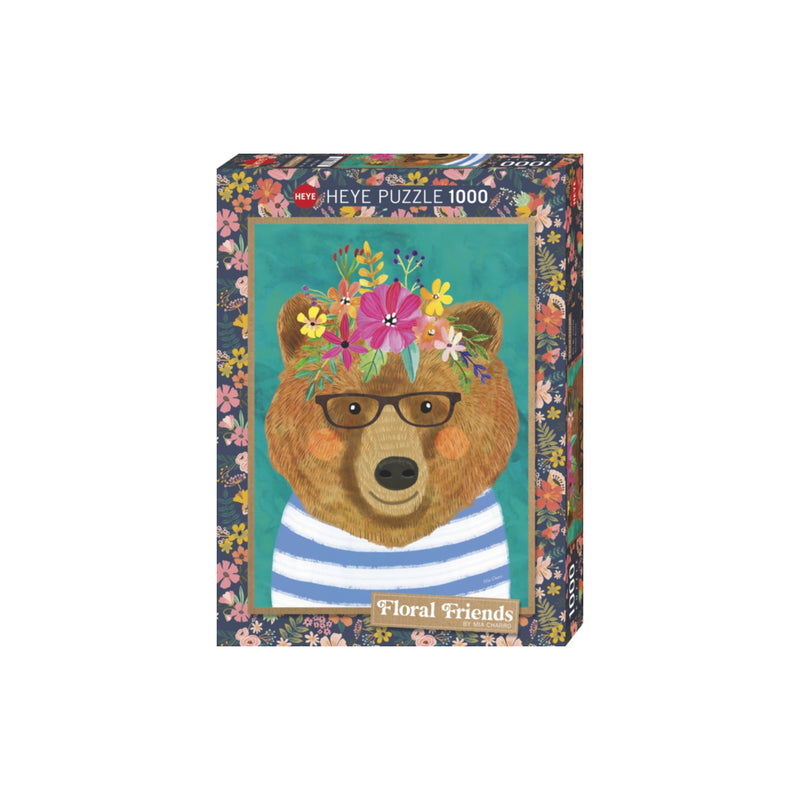 Heye Floral Friends, Gentle Bruin, 1000 Pieces