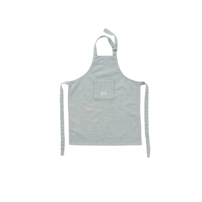OYOY Gobi Apron Mini (White/Dusty Blue)