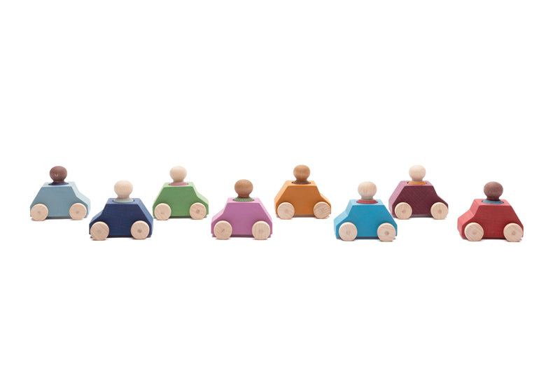 Lubulona Cars 8 pack with 8 figures