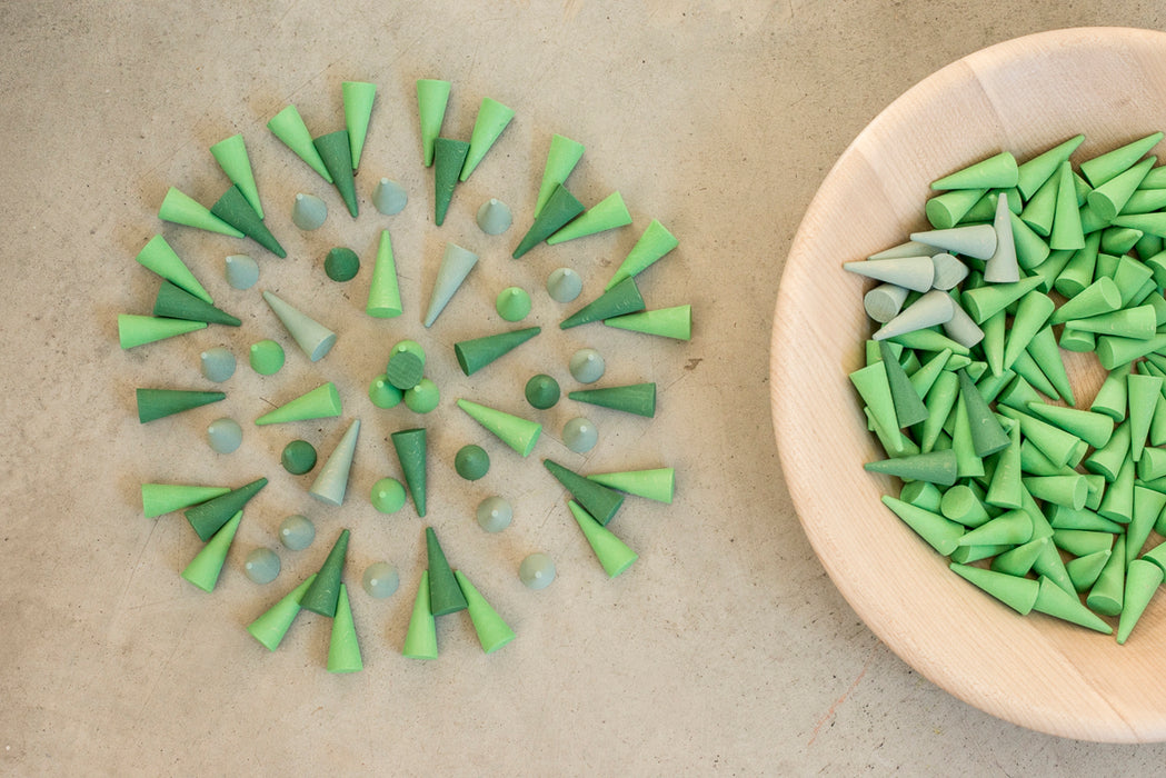 Grapat Mandala Green Cones (36pcs)