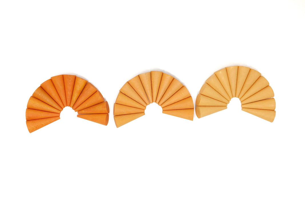 Grapat Mandala Orange Cones (36pcs)