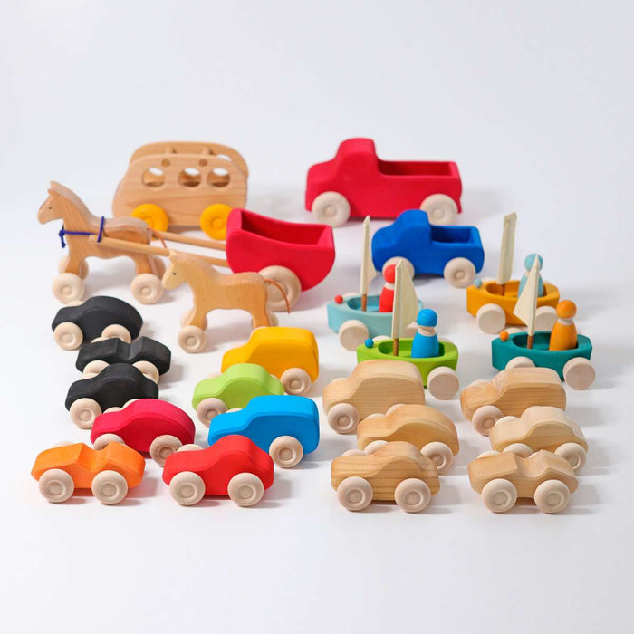 Grimm's Colored Wooden Cars