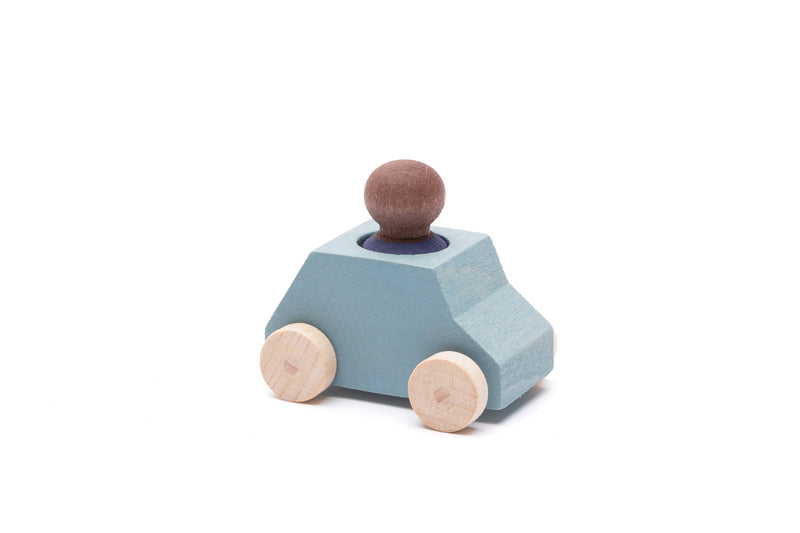 Lubulona Car Grey with Blue Figure
