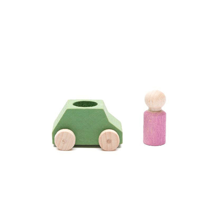 Lubulona Car Mint with Pink Figure