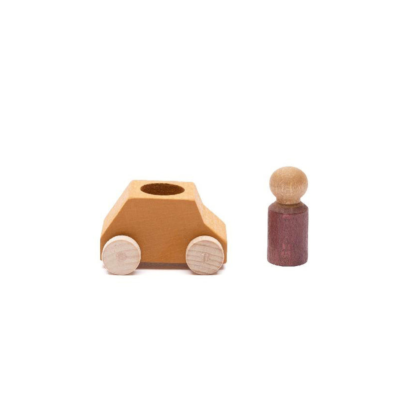 Lubulona Car Ochre with Plum Figure