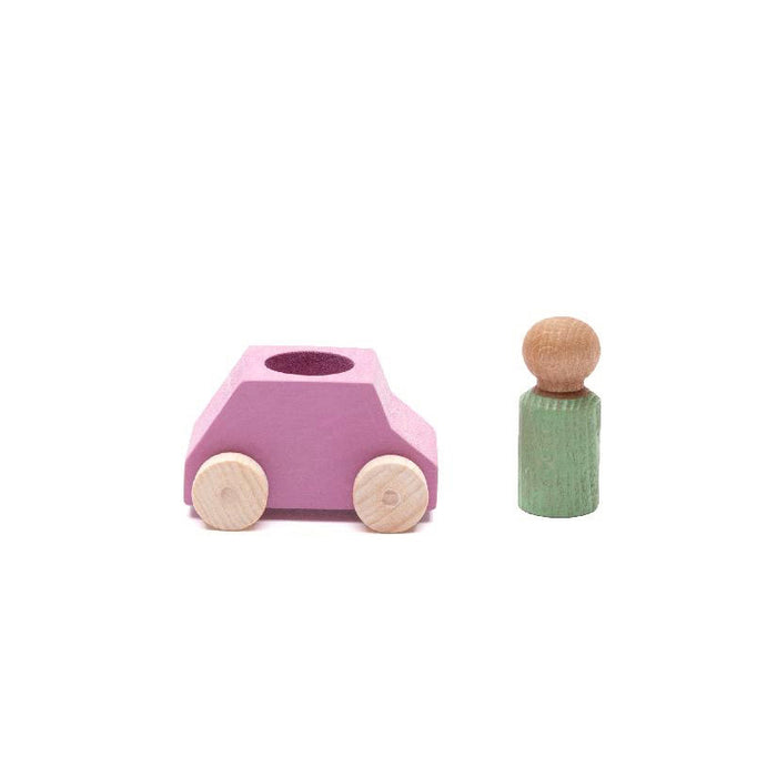 Car Pink with Mint Figure
