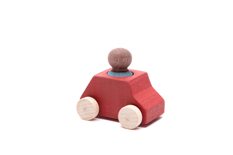 Lubulona Car Red with Turquoise Figure