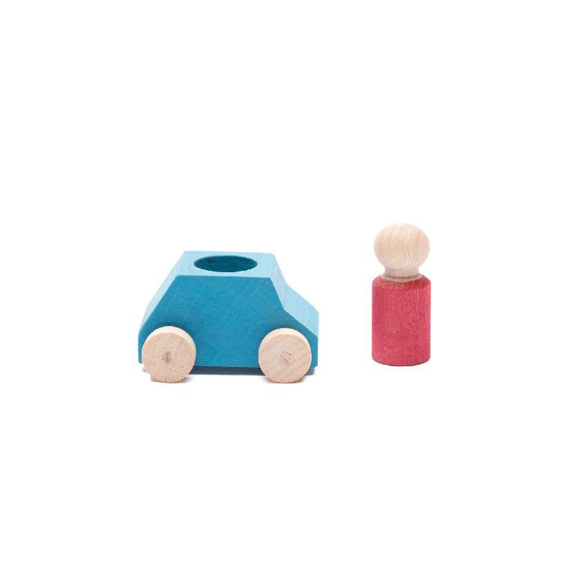 Lubulona Car Blue with Red Figure