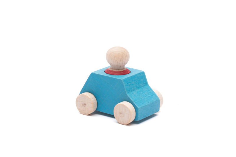 Lubulona Car Blue with Red Figure