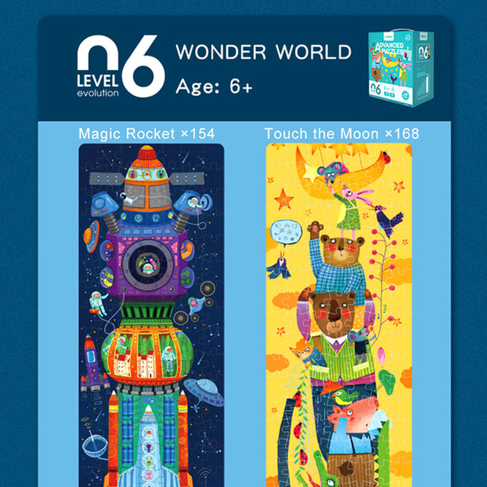Advanced Progressive Puzzle Level 6 Wonder World