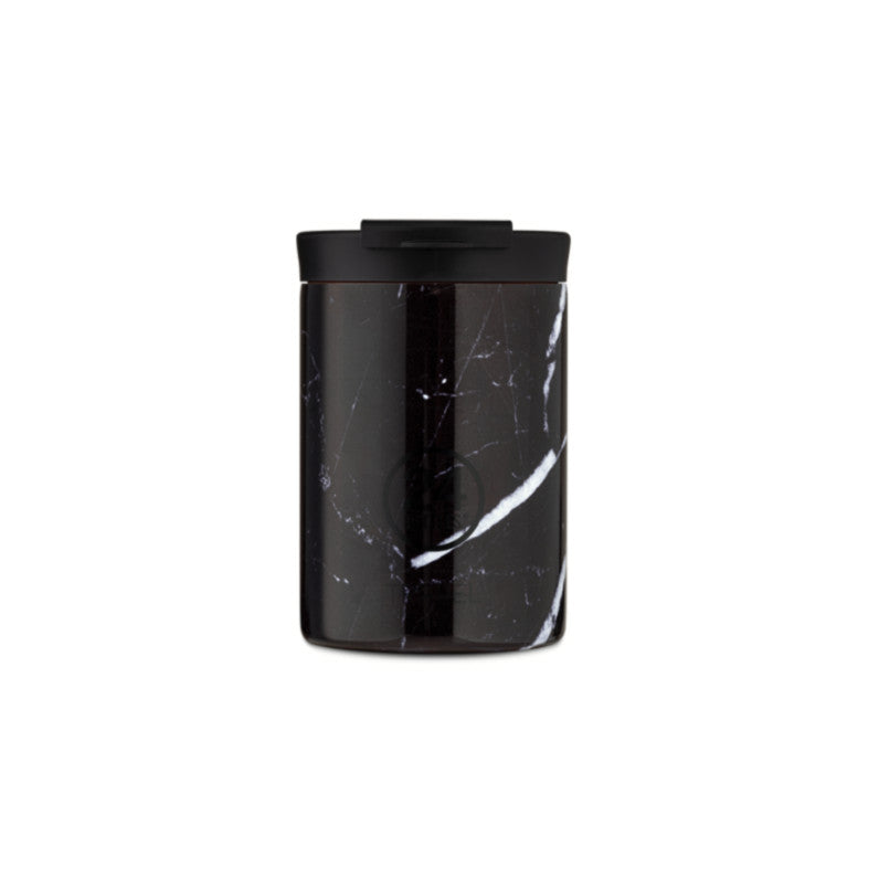 24Bottles Travel Tumbler Black Marble