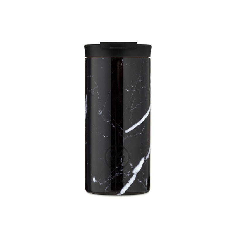 24Bottles Travel Tumbler Black Marble