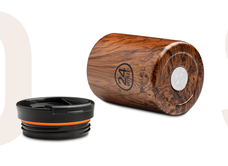 24Bottles Travel Tumbler Sequoia Wood