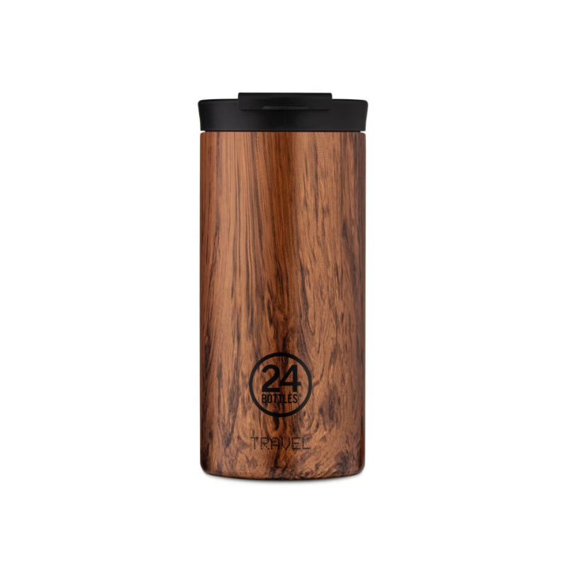 24Bottles Travel Tumbler Sequoia Wood