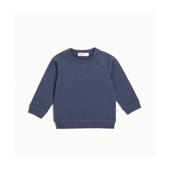 ‘’Miles Basic’’ Marled Blue Sweater
