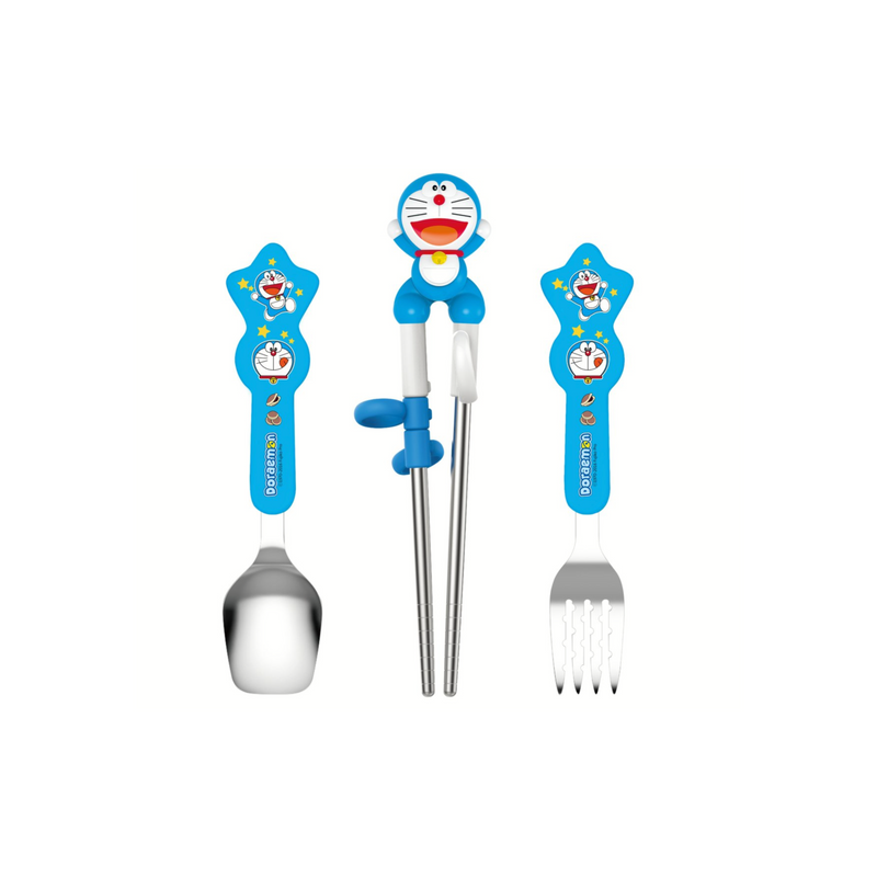 Edison Doraemon Stainless Chopsticks Spoon & Fork Set