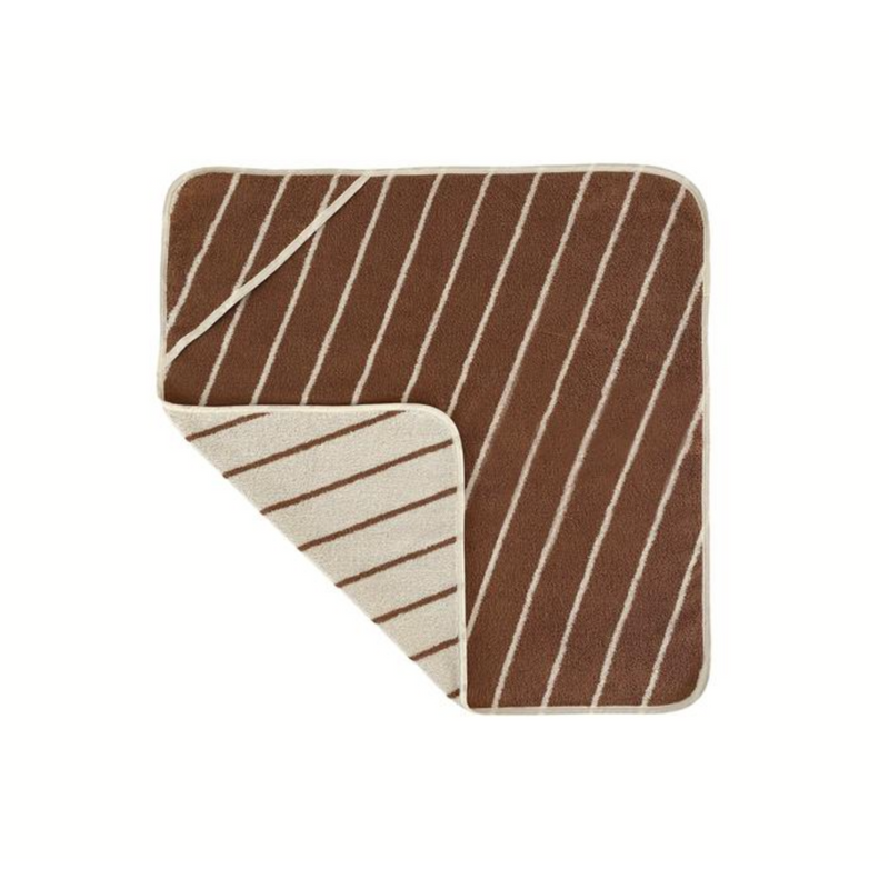 Raita Hooded Towel - Cloud / Caramel