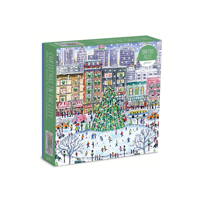 Galison Michael Storrings Christmas in the City 1000 Piece Puzzle