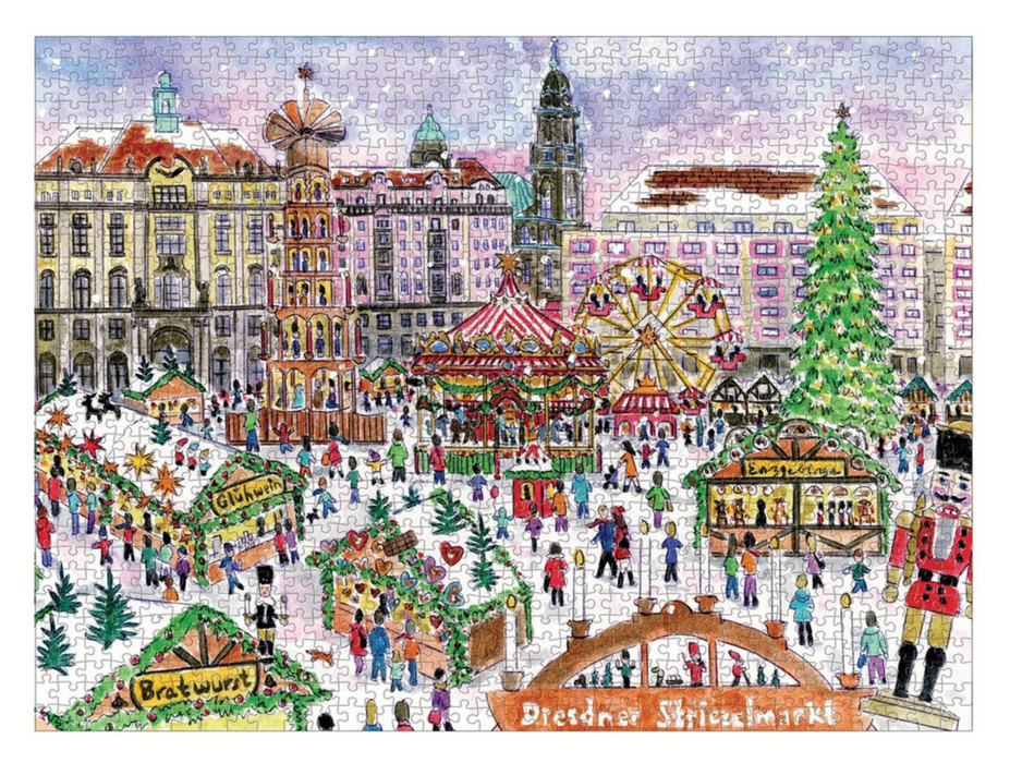 Michael Storrings Christmas Market 1000 Piece Puzzle