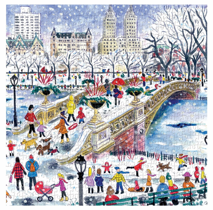 Galison Michael Storrings Bow Bridge In Central Park 500 Piece Jigsaw Puzzle