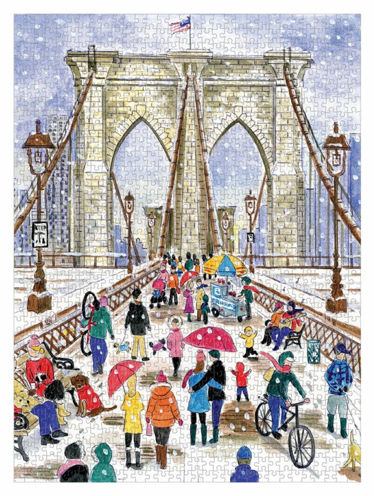 Galison Michael Storrings Brooklyn Bridge 1000 Piece Jigsaw Puzzle