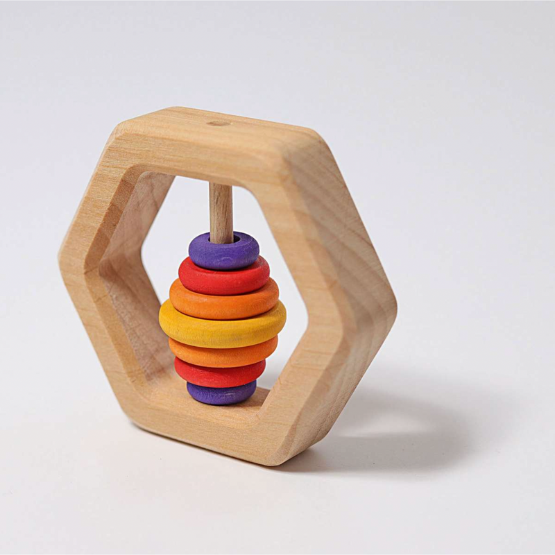 Grimm's Rattle Hexagon With 7 Discs