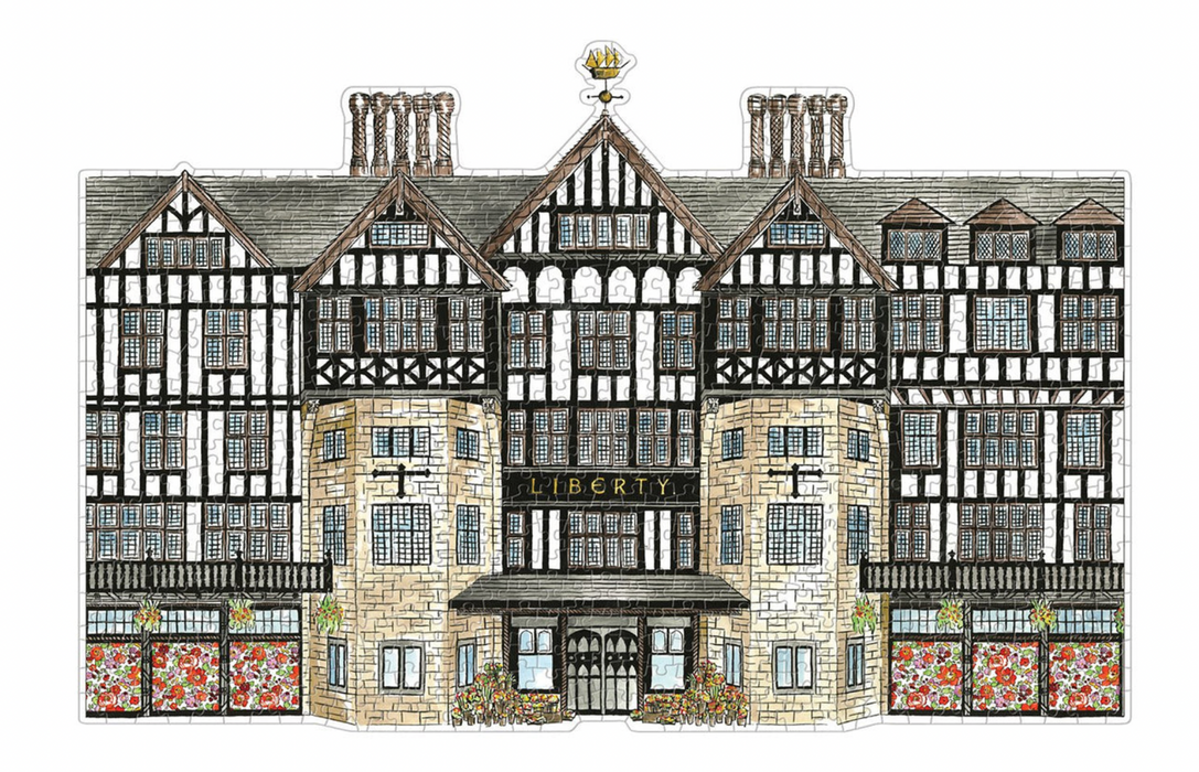 Liberty London Tudor Building 750 Piece Shaped Puzzle