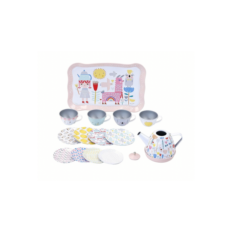 Vilac Musical Tin Tea Set