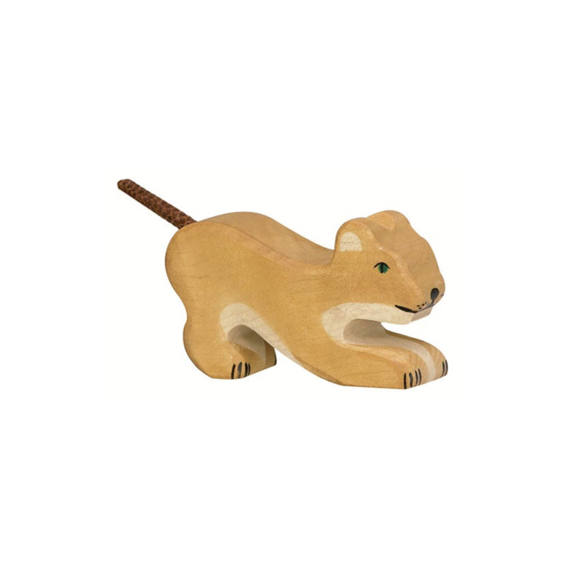 Holztiger Lion, Small, Playing