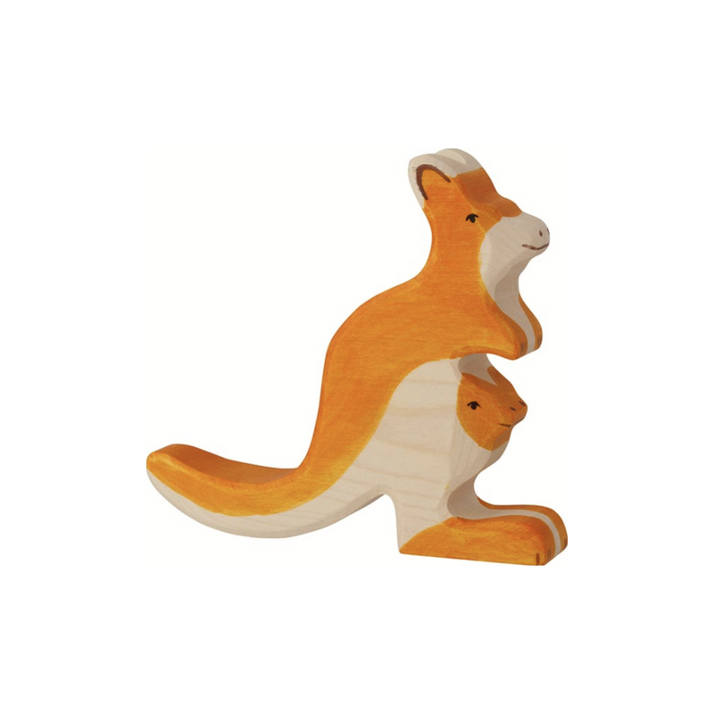 Holztiger Kangaroo with Young