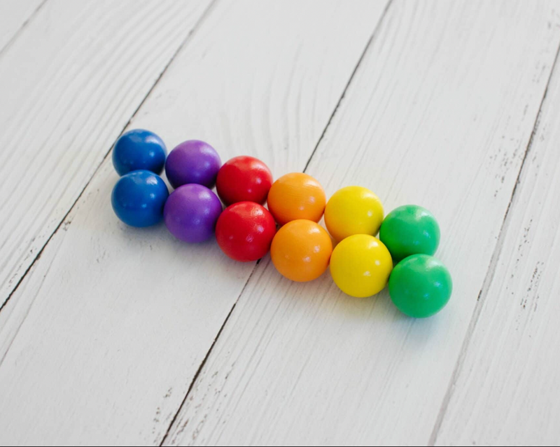 Connetix 12 Piece Rainbow Replacement Ball Pack